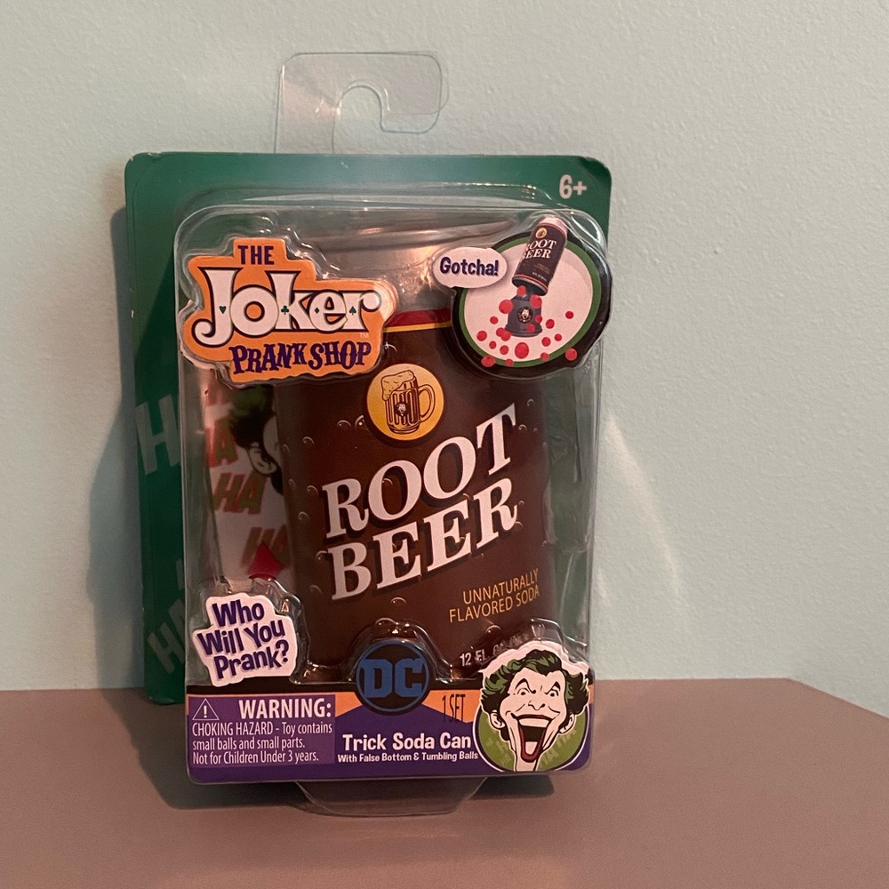 New dc the joker trick soda can